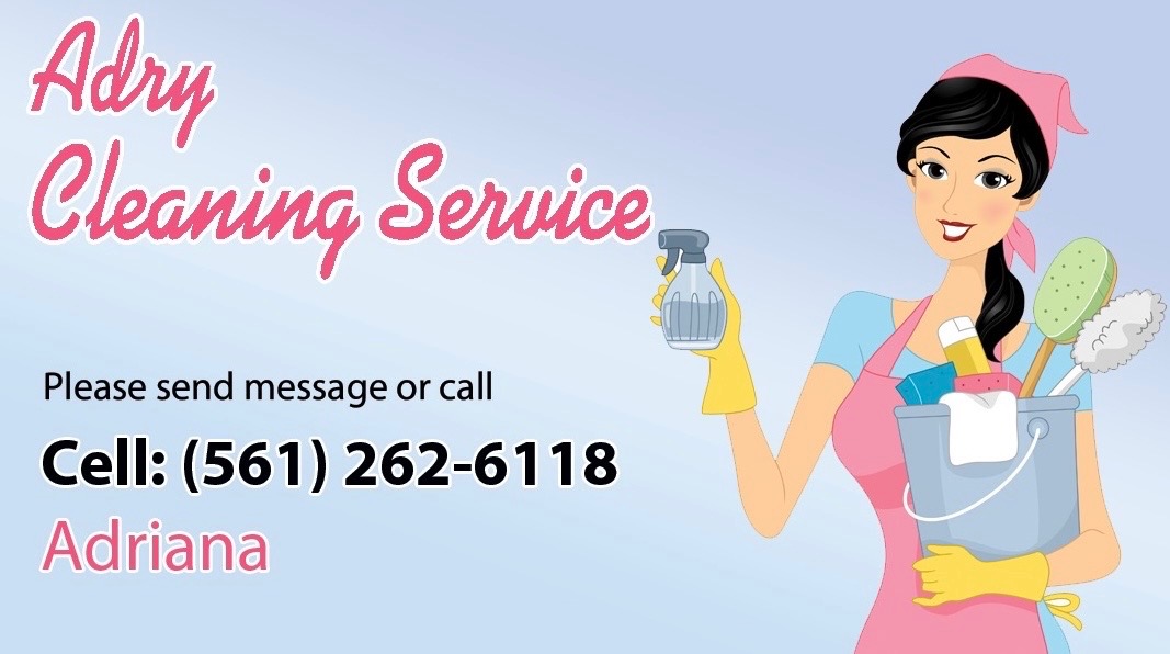 Adry Cleaning Service business card